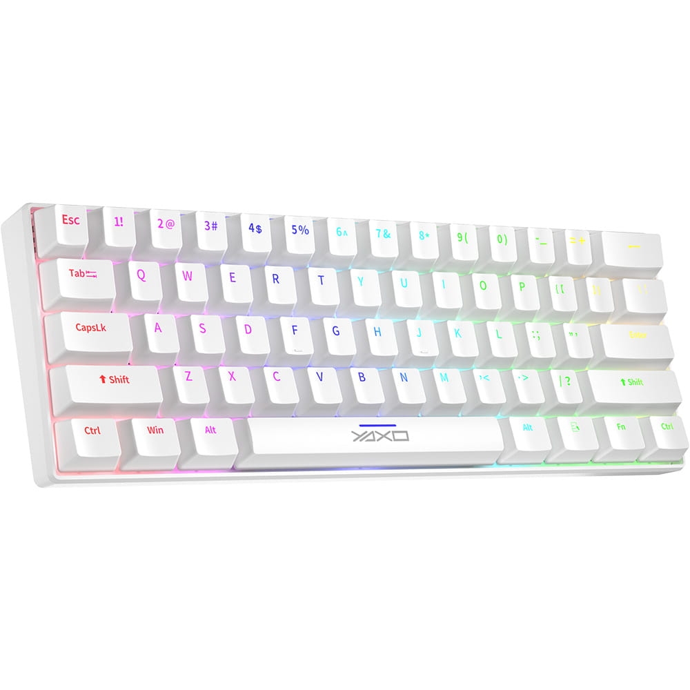 Image of Klawiatura mechaniczna Yaxo Nuxlak, USB-C, biała