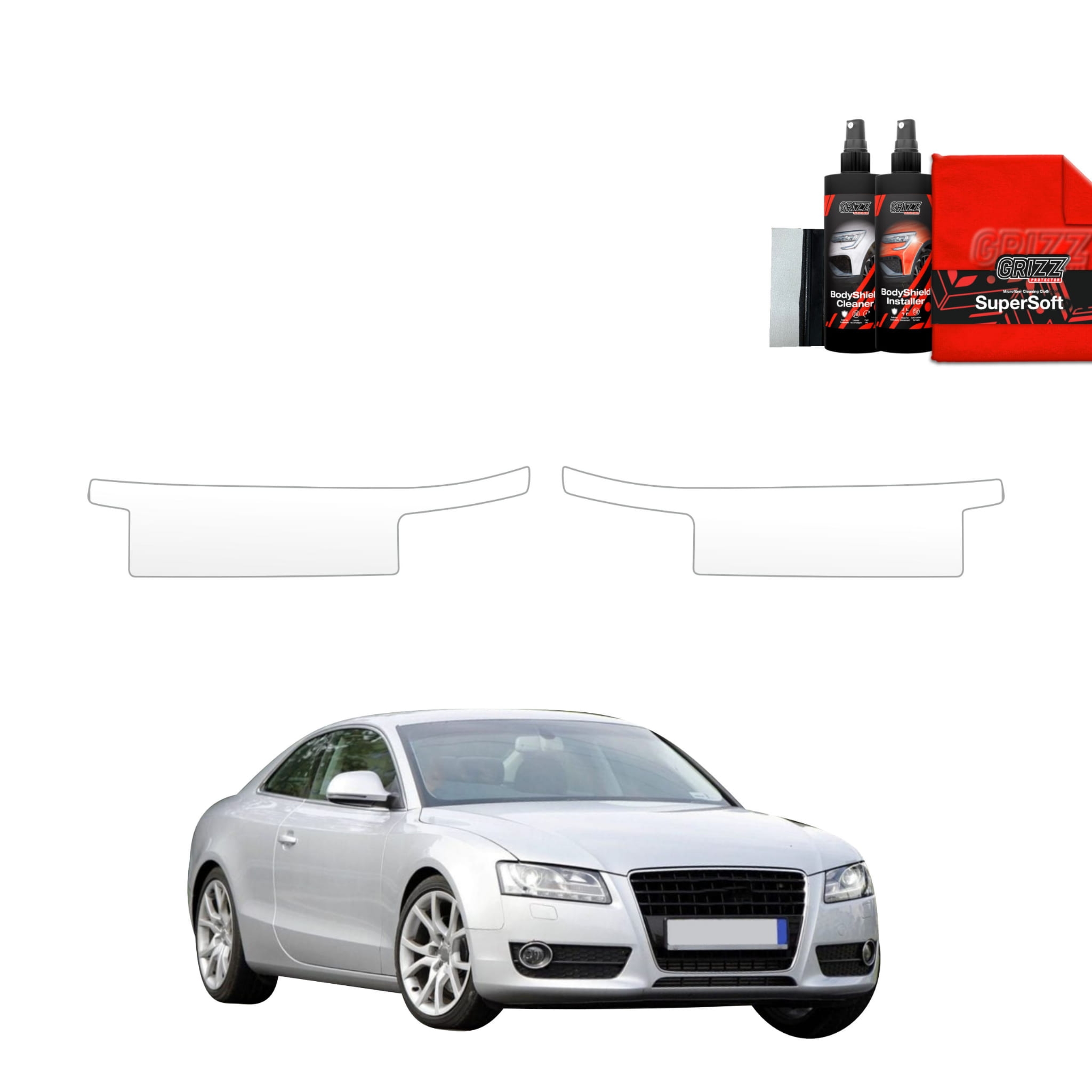4w1 Folia ochronna na progi Grizz Protector do Audi A3 8P Hatchback 5D (2008-2012)