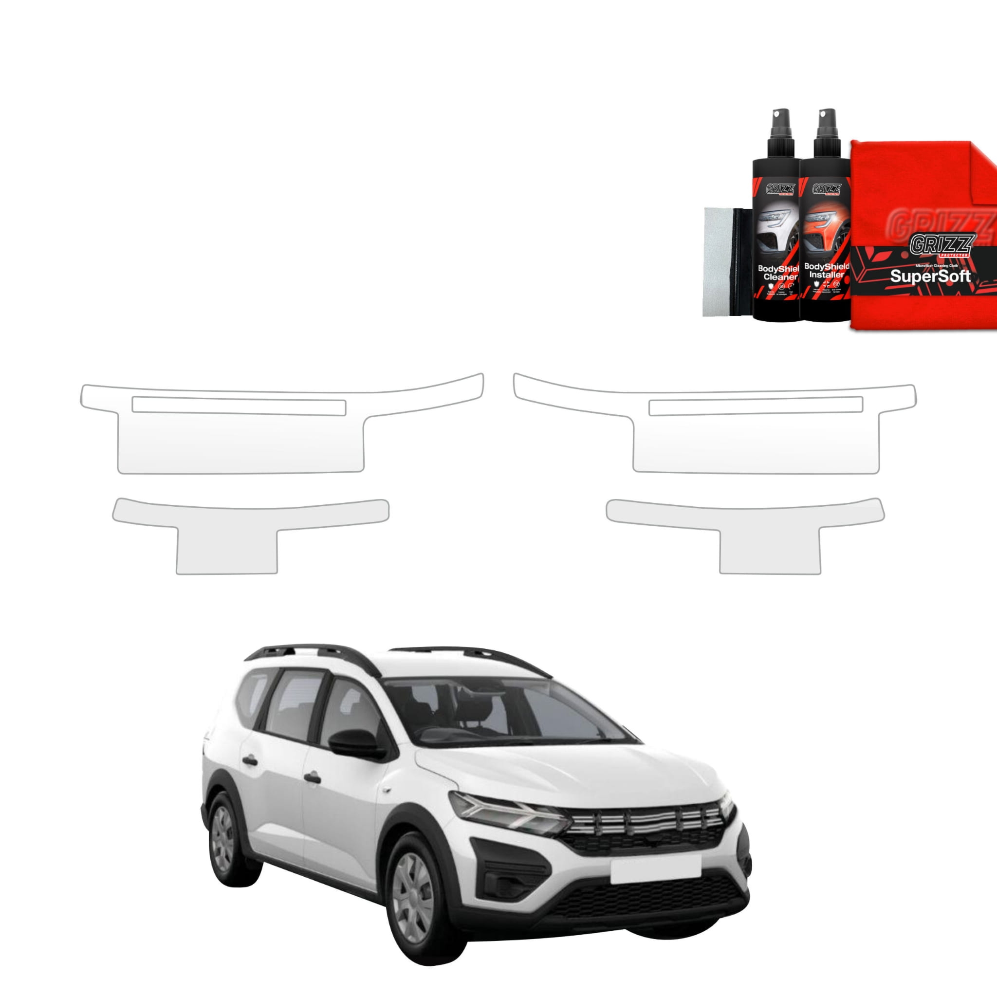 4w1 Folia ochronna Grizz Protector na progi do Dacia Jogger (2022-2026)