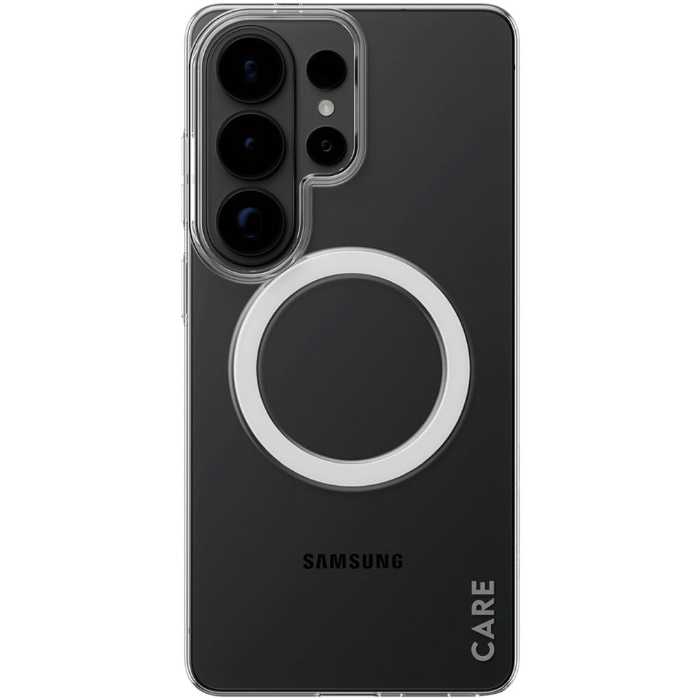 Etui CARE by PanzerGlass SL1M do MagSafe do Galaxy S26 Ultra, przezroczysto-białe