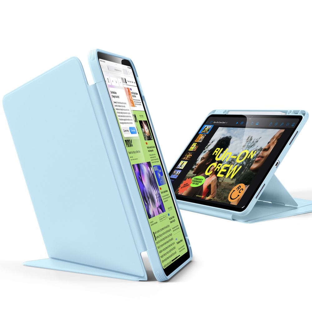 Etui z klapką ESR Flip Hybrid do iPad Air 13″ M4/M3/M2, błękitne