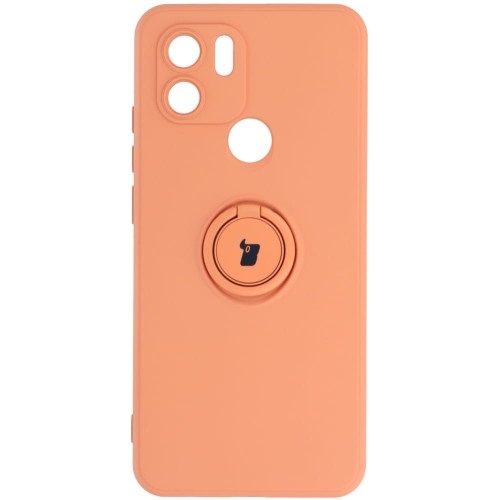 Image of Etui Bizon Case Silicone Ring do Redmi A1, pomarańczowe