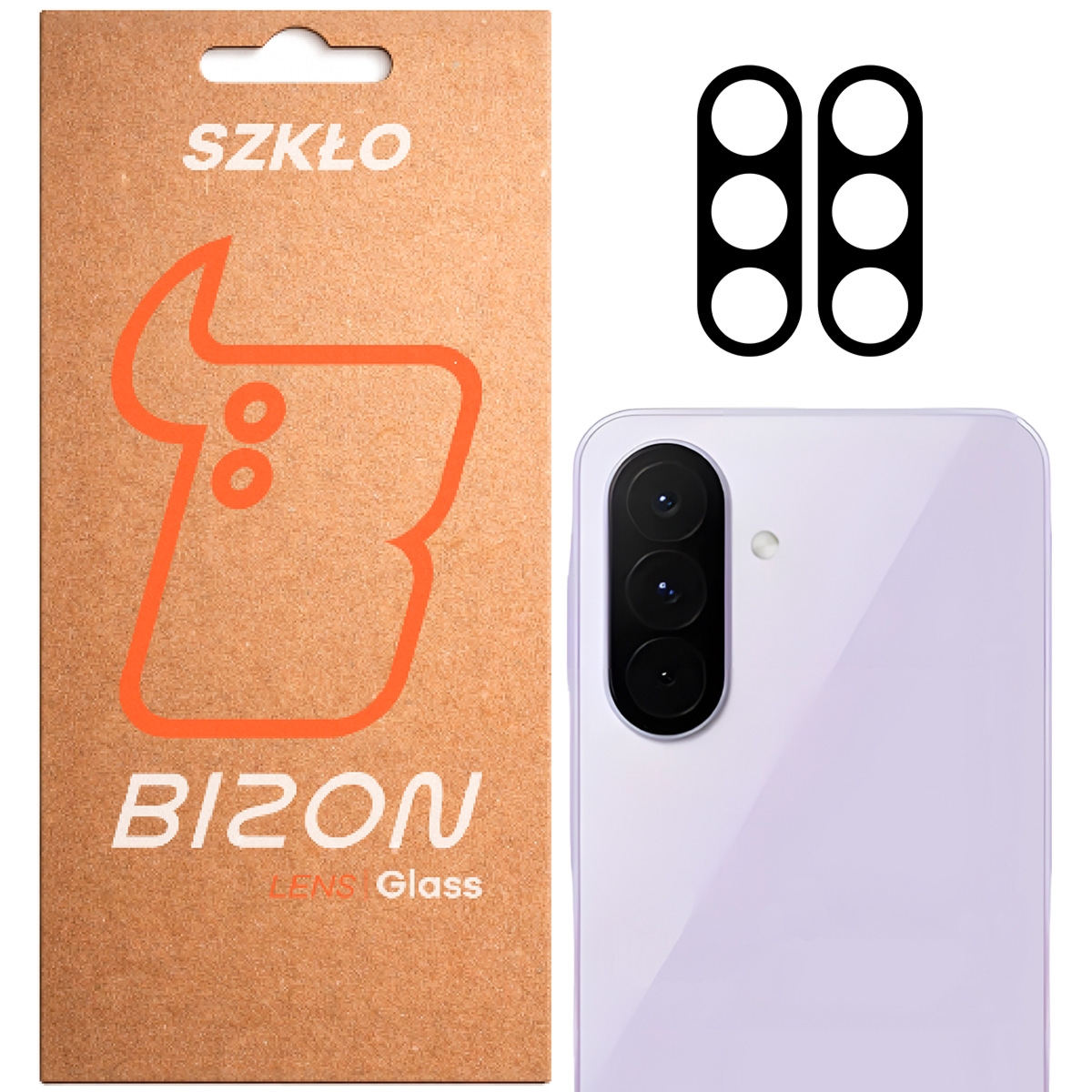 Szkło na aparat Bizon Glass Lens do Galaxy A27 5G, 2 sztuki