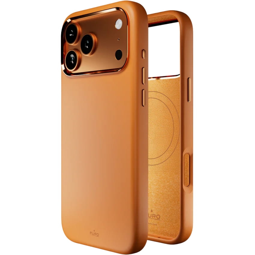 OUTLET: Etui Puro Icon Mag Pro do iPhone 17 Pro Max, do MagSafe, pomarańczowe