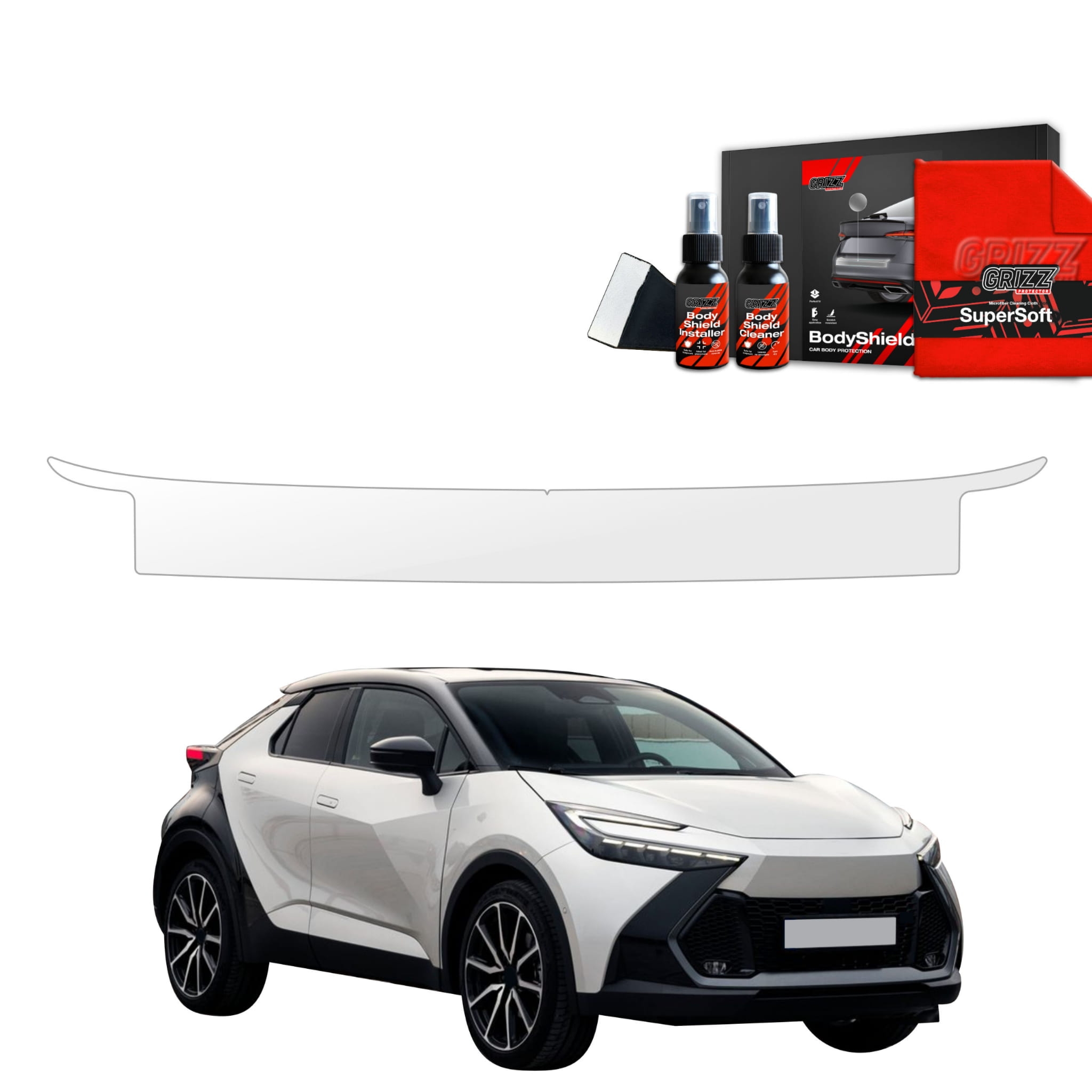 Folia ochronna Grizz Protector na próg bagażnika do Toyota C-HR (2023-2026)
