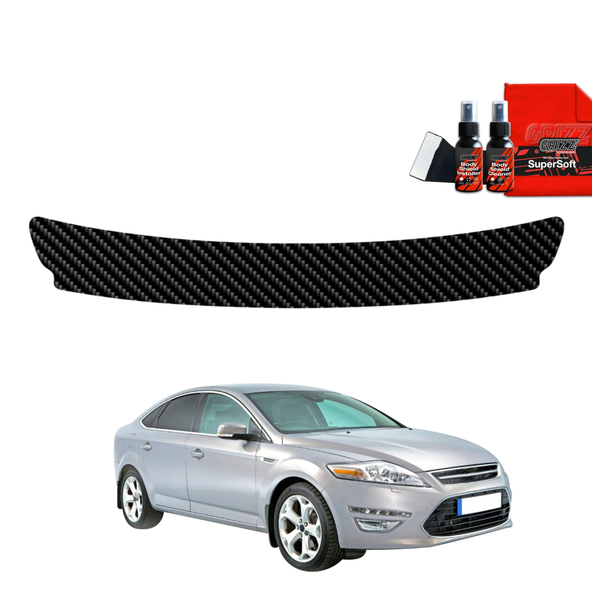 Folia karbonowa Grizz Protector na próg bagażnika do Ford Mondeo Mk4 Sedan (2007-2014)