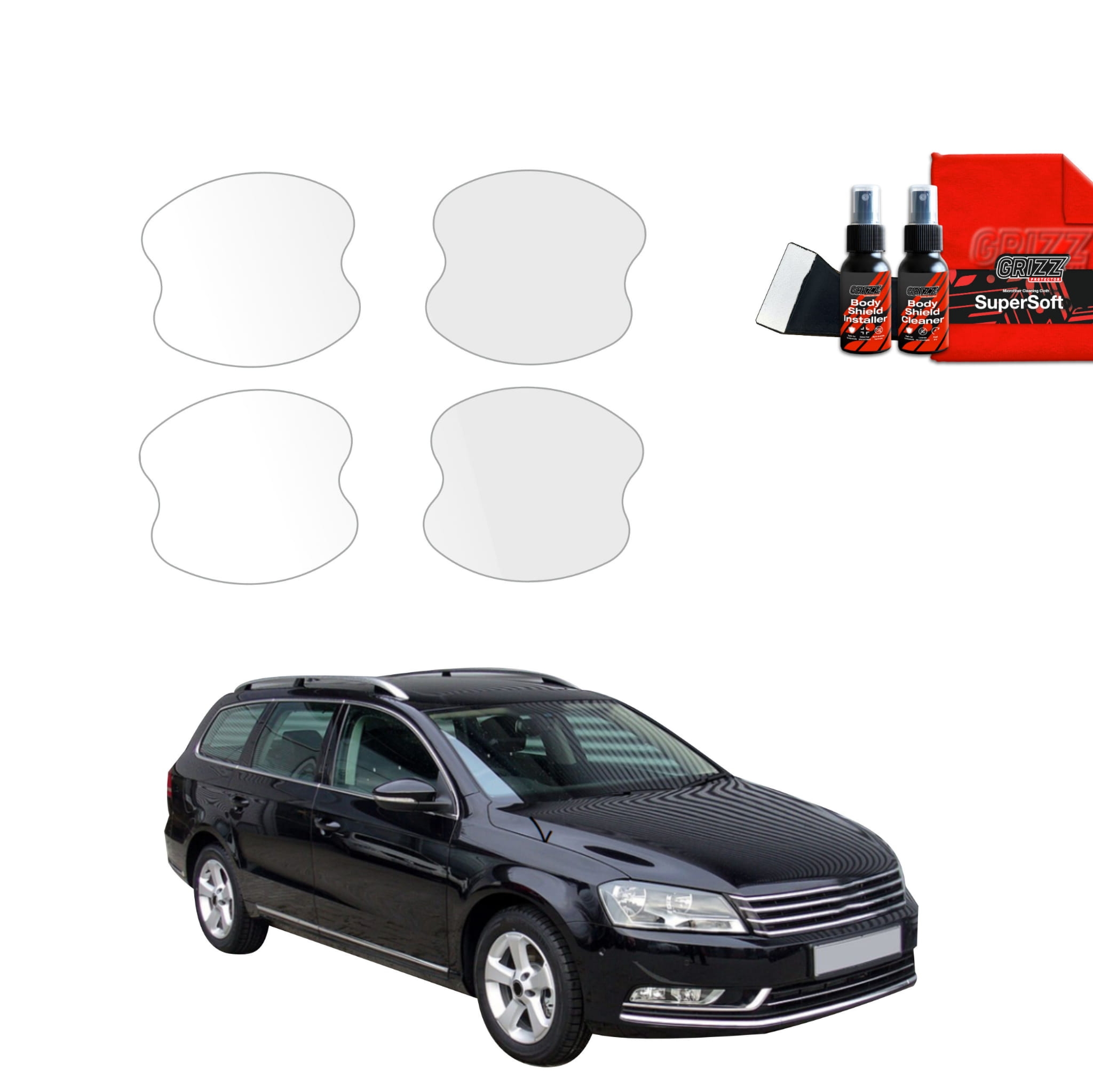 4w1 Folia ochronna pod klamki Grizz Protector do Volkswagen Passat B7 Variant (2010-2014)