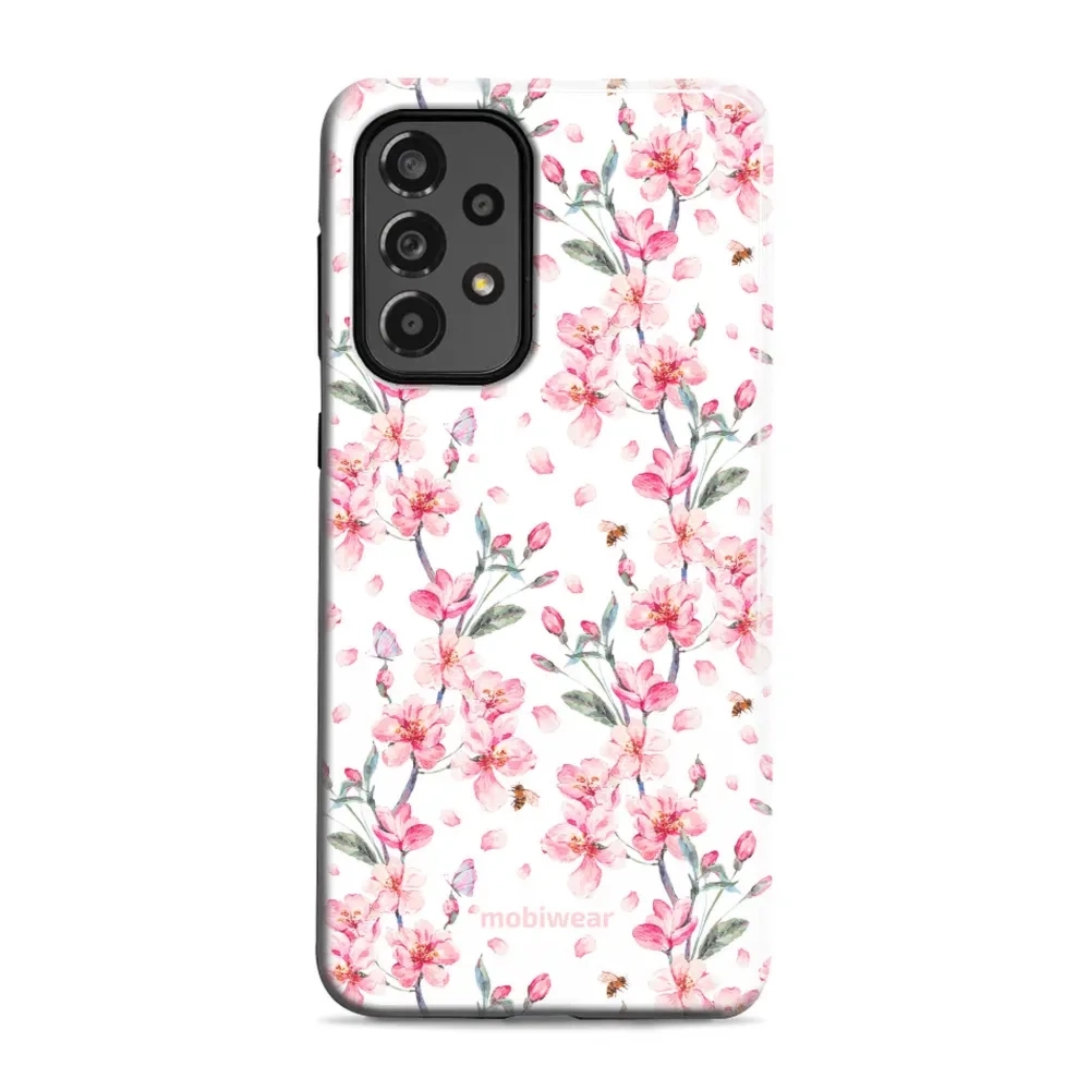 Etui ochronne do Galaxy A33 5G, Mobiwear Elite Pro, japoński bukiet