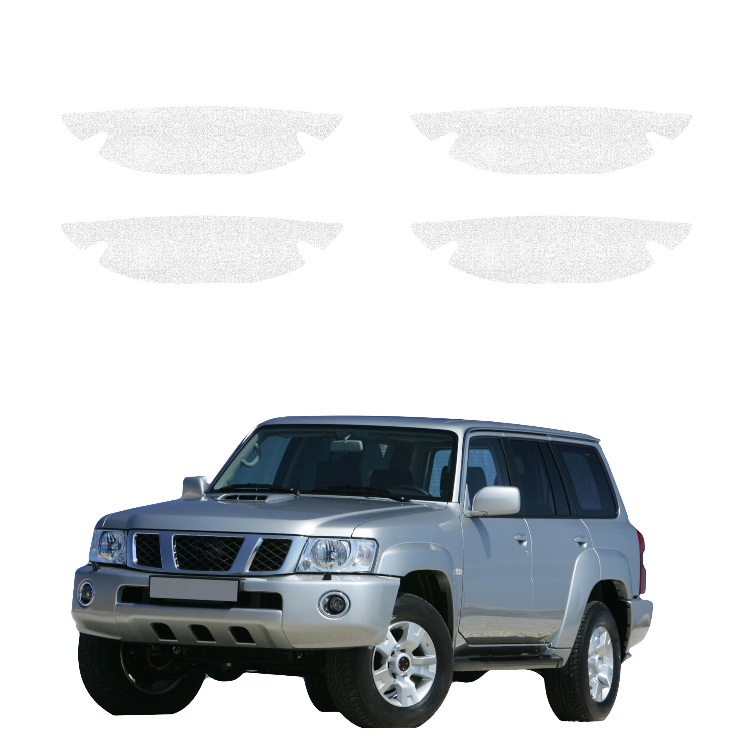 4w1 Biała powłoka techniczna Grizz Protector pod klamki Nissan Patrol Y61 (1997-2009)