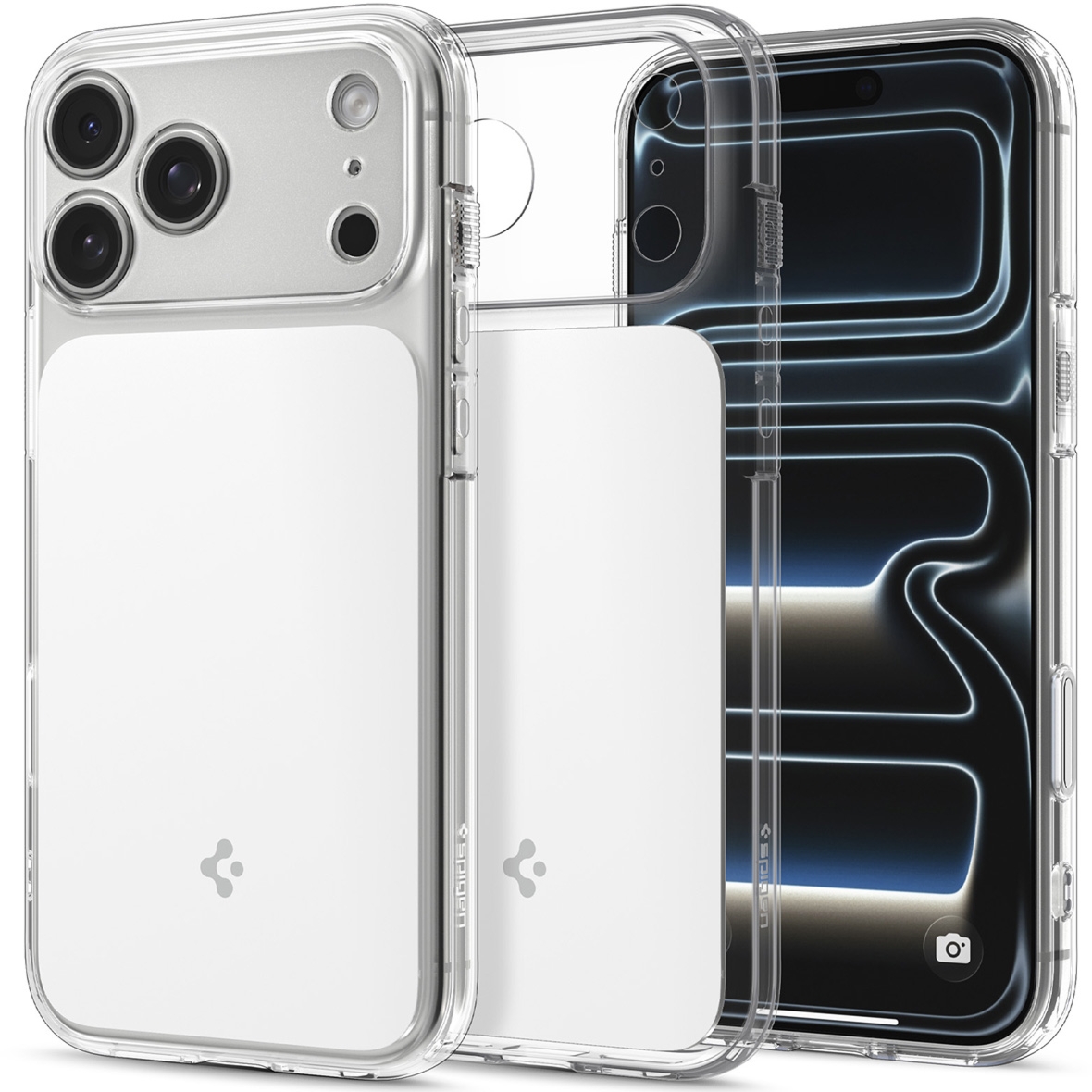 Etui Spigen Ultra Hybrid T Mag (CC) do MagSafe do iPhone 18 Pro Max, przezroczysto-białe