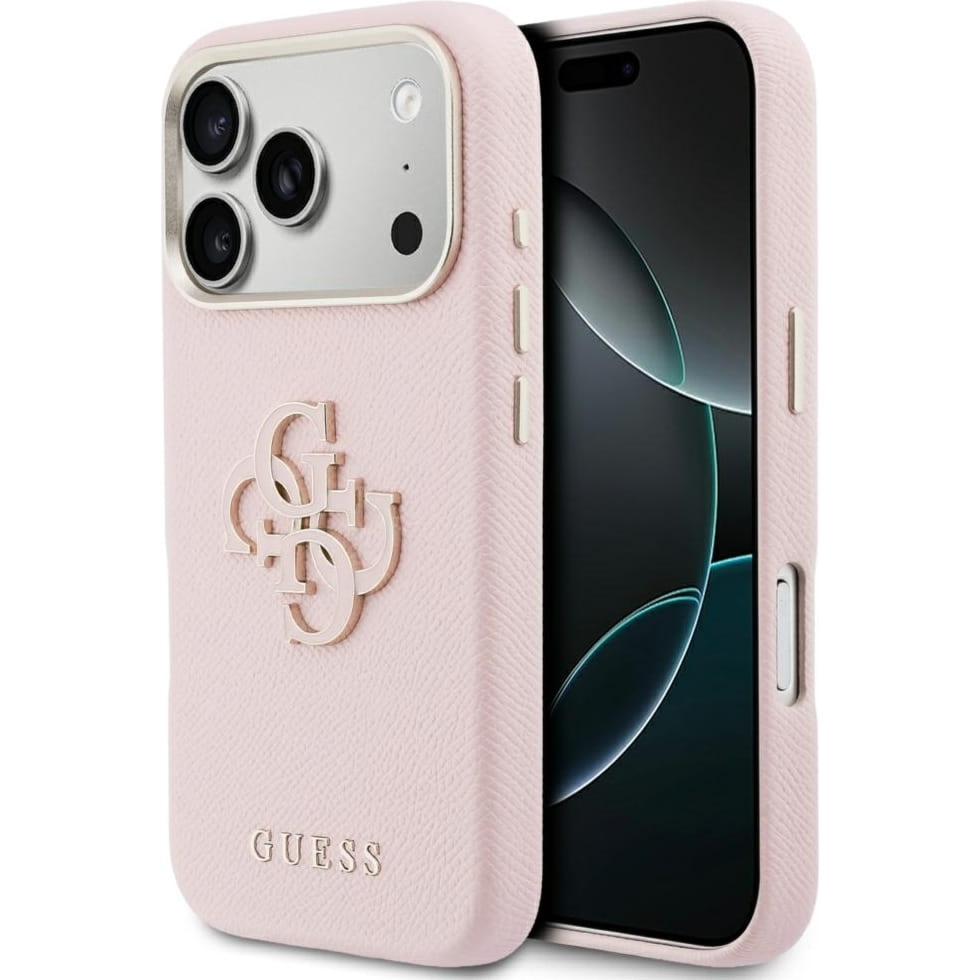 Etui Guess Hardcase FW Resin Logo do iPhone 17 Pro Max, różowe