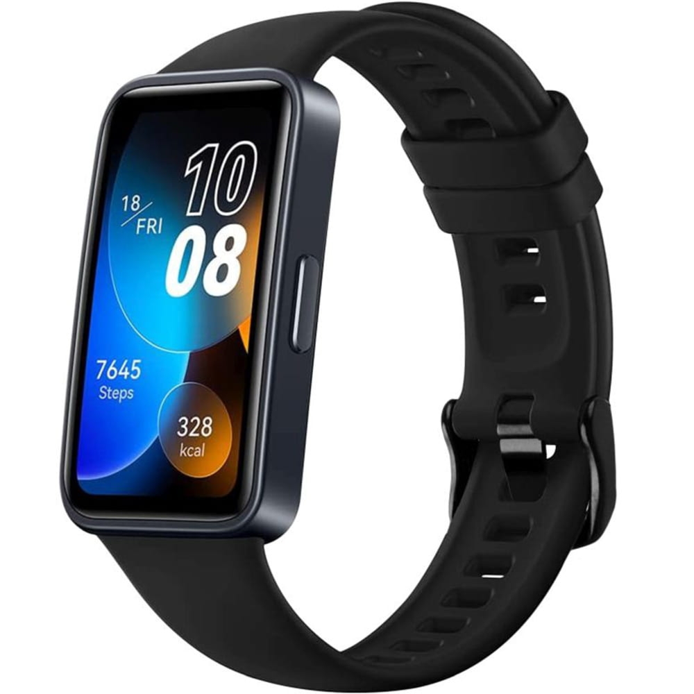 Silikonowy pasek Fixed Silicone Strap do Huawei Band 10 / 9 / 8, czarny