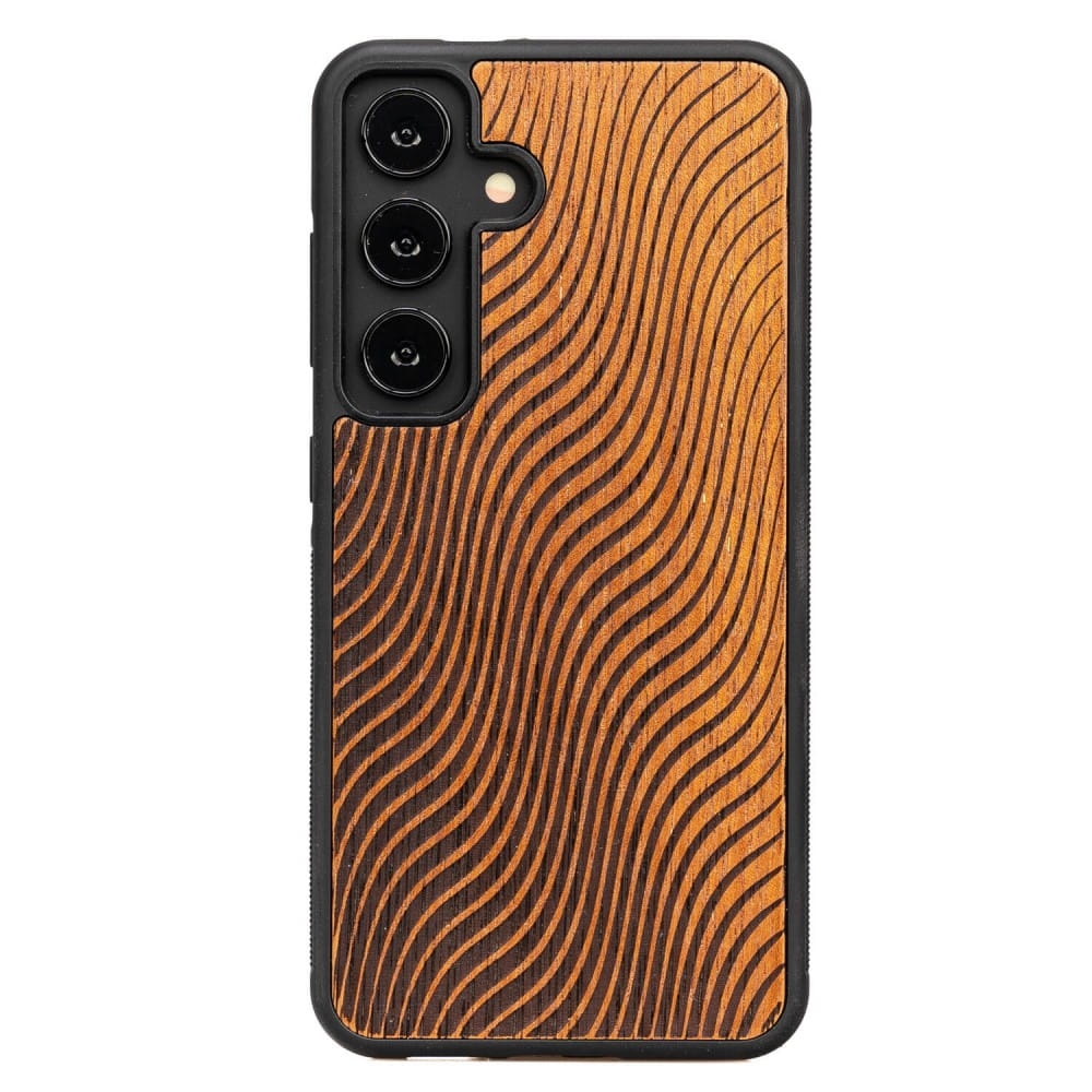 Image of Drewniane etui do Galaxy S25, Bewood Fale Merbau