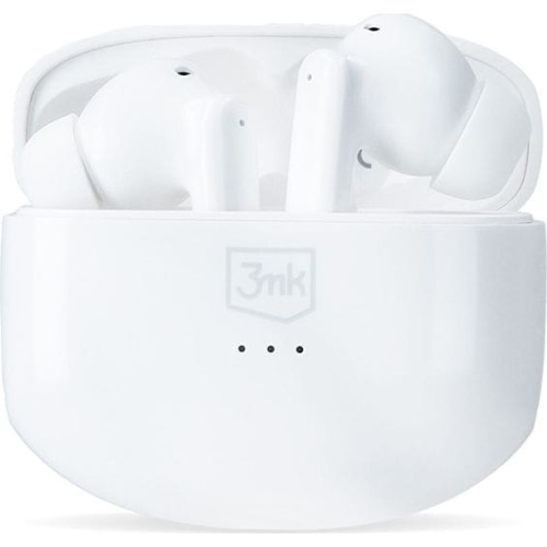Image of Bezprzewodowe słuchawki dokanałowe 3mk LifePods Bluetooth, białe