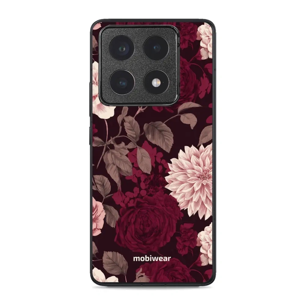Etui ochronne do Xiaomi 14T Pro, Mobiwear Glossy Case, wino i dalie