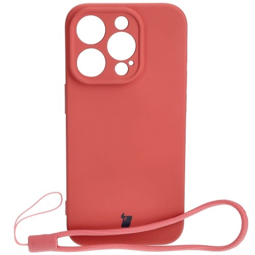 Image of Etui Bizon Case Silicone do iPhone 15 Pro, brudny róż