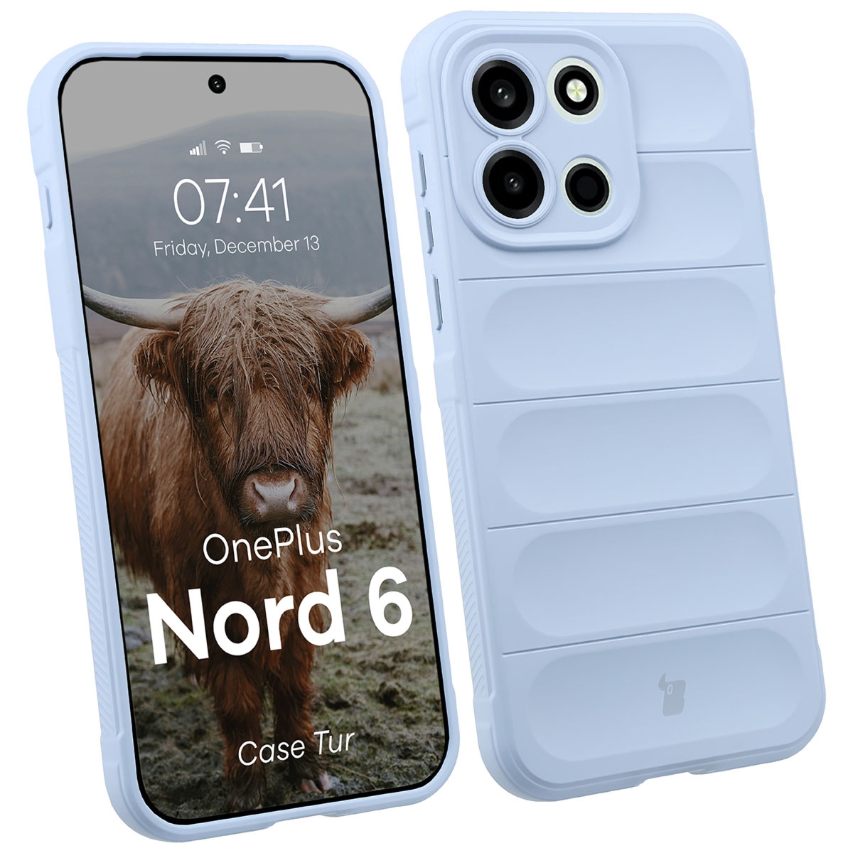 Pancerne etui Bizon Case Tur do OnePlus Nord 6, jasnoniebieskie
