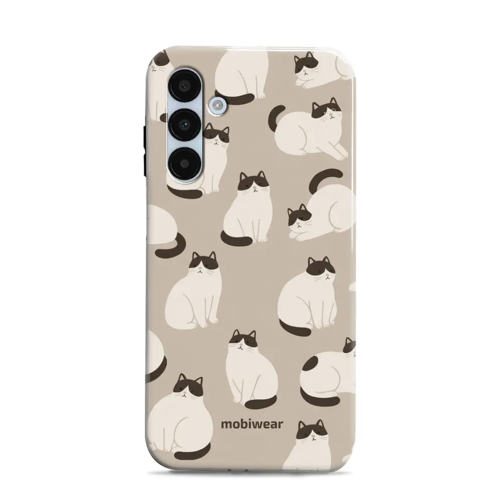 Etui ochronne do Galaxy A25 5G, Mobiwear Elite Pro, kawa miau