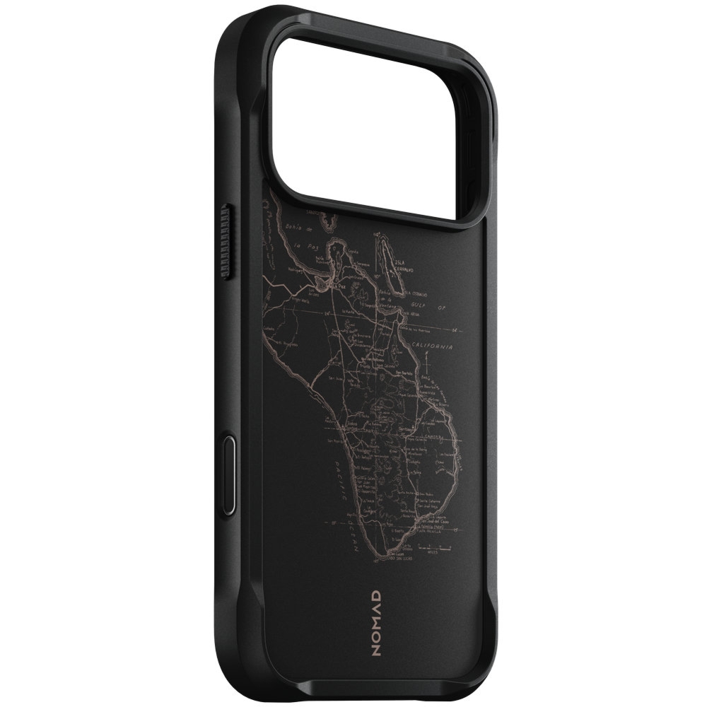 Etui ochronne Nomad Rugged Case do MagSafe do iPhone 18 Pro Max / 17 Pro Max, czarne wzorzyste