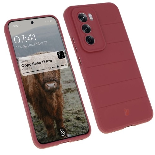 Image of Pancerne etui Bizon Case Tur do Oppo Reno 12 Pro, ciemnofioletowe