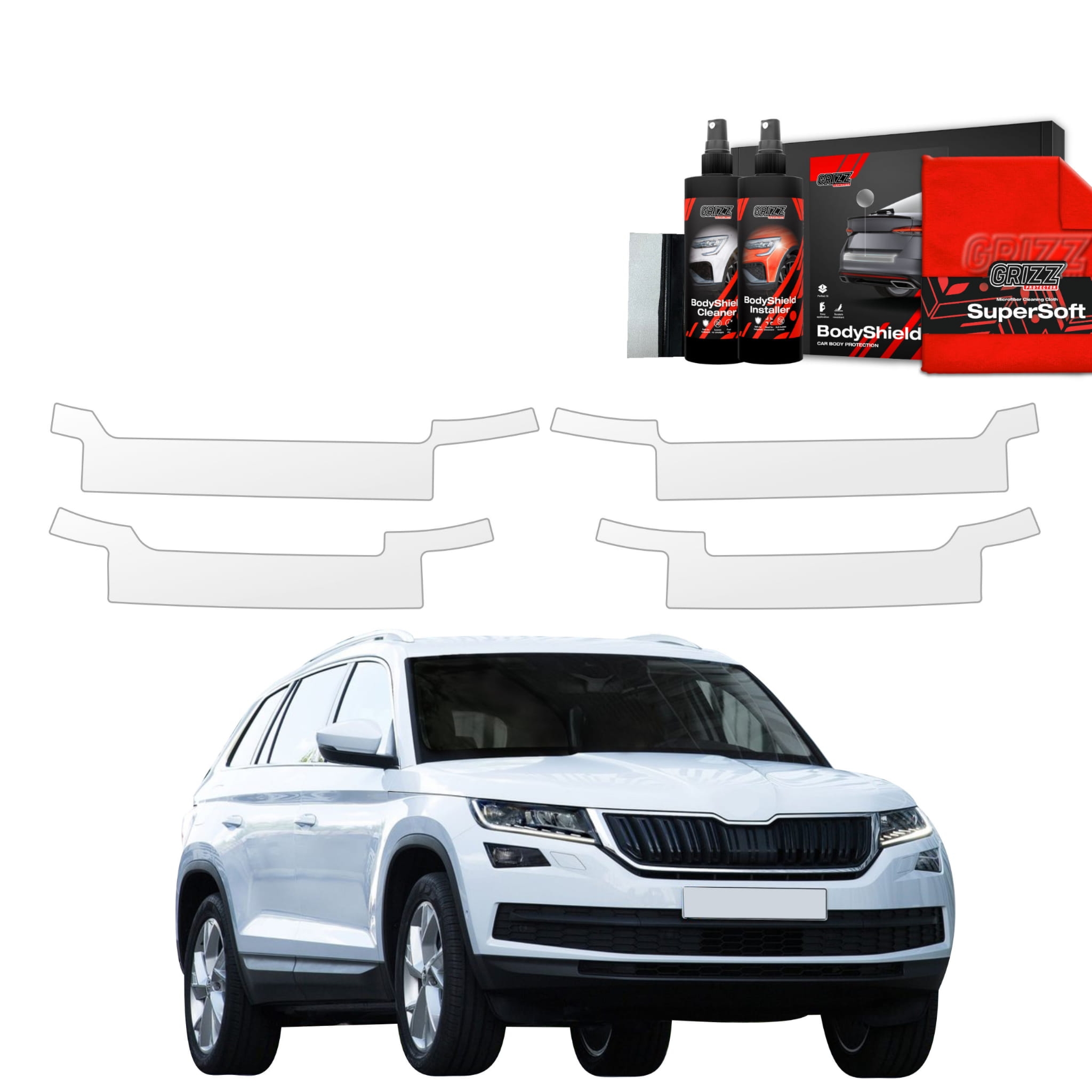 4w1 Folia ochronna na progi Grizz Protector do Skoda Kodiaq (2016-2023)