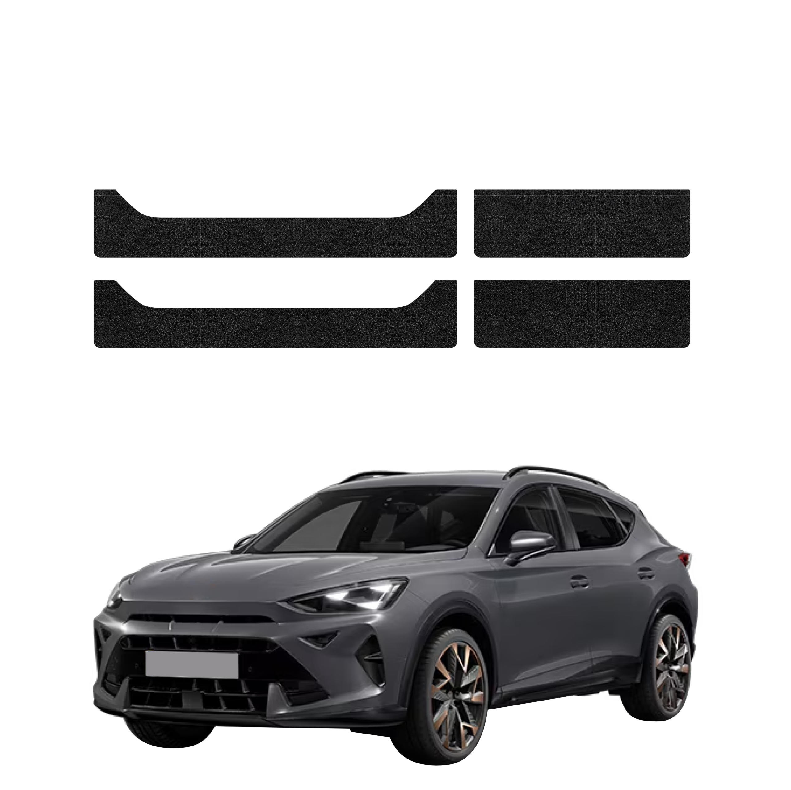 4w1 Czarna powłoka techniczna Grizz Protector na progi Cupra Formentor Facelift (2024-2026)
