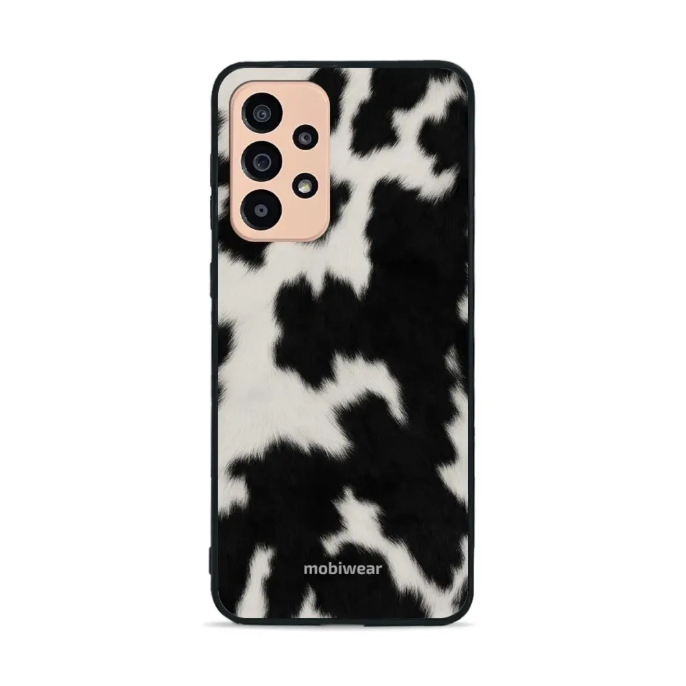 Etui ochronne do Galaxy A33 5G, Mobiwear Glossy Case, krowie futerko