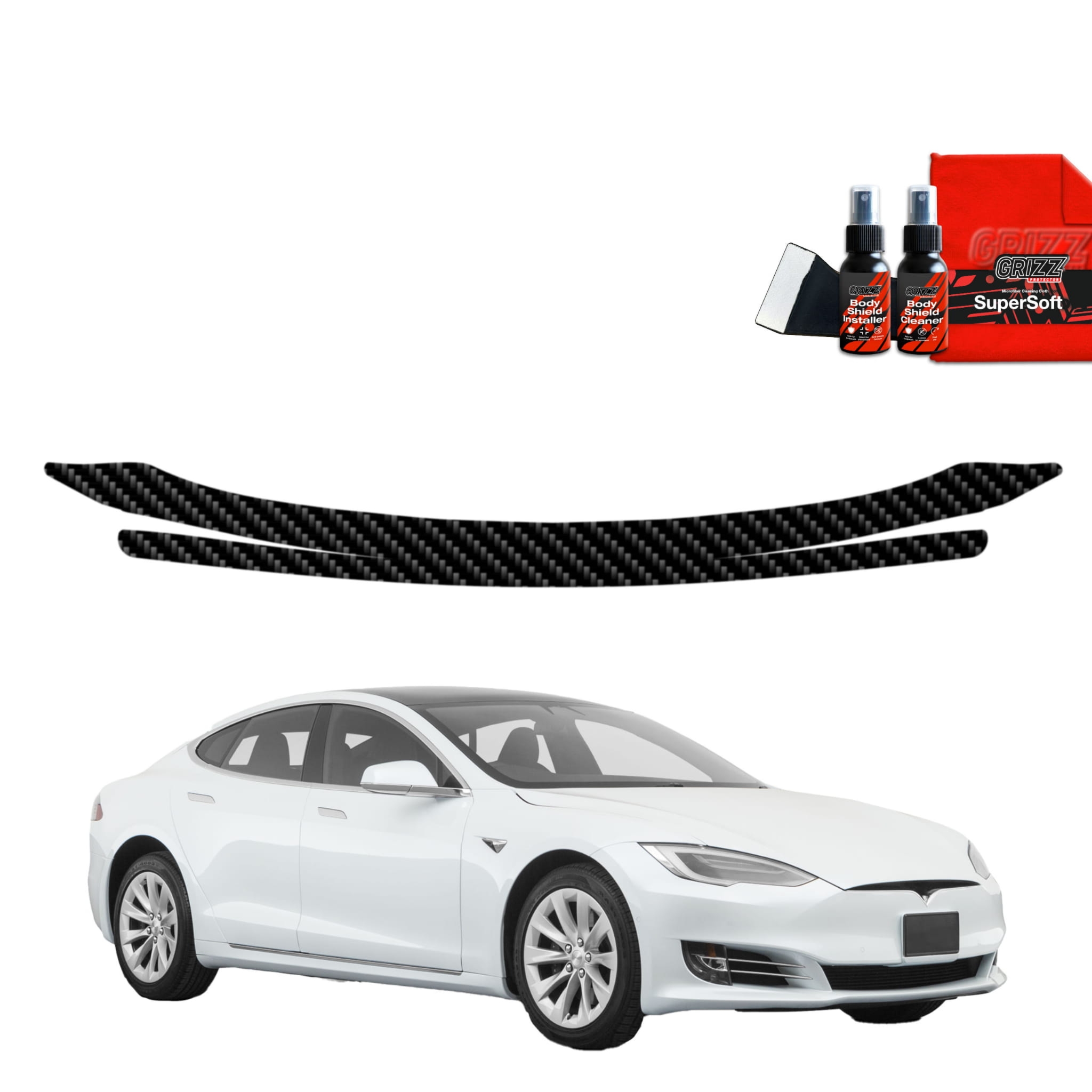 Folia karbonowa Grizz Protector na próg bagażnika do Tesla Model S (2023-2026)