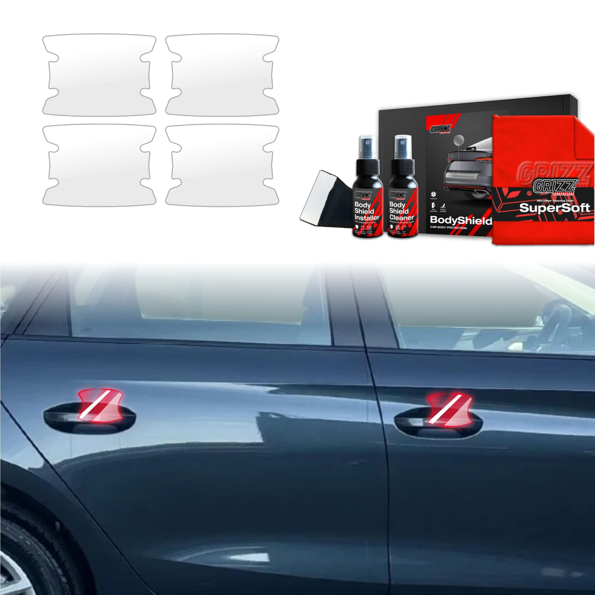 4w1 Folia ochronna Grizz Protector pod klamki do Seat Leon (2024-2026)