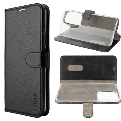 Image of Etui Fixed Book Case Opus do Poco F6 Pro, Xiaomi Redmi K70, K70 Pro, czarne