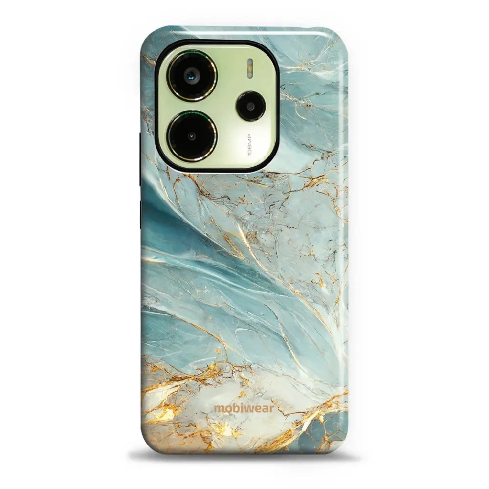 Etui ochronne do Xiaomi Redmi Note 14 4G, Mobiwear Elite Pro, żyła lazuru
