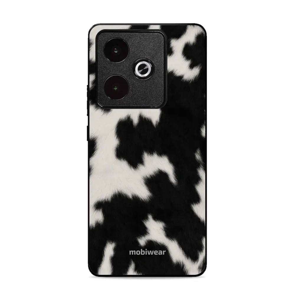 Etui ochronne do Realme GT 7T, Mobiwear Glossy Case, krowie futerko
