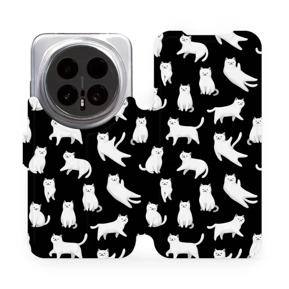 Etui z klapką do Honor Magic8 Pro, Mobiwear Book, kotki luna
