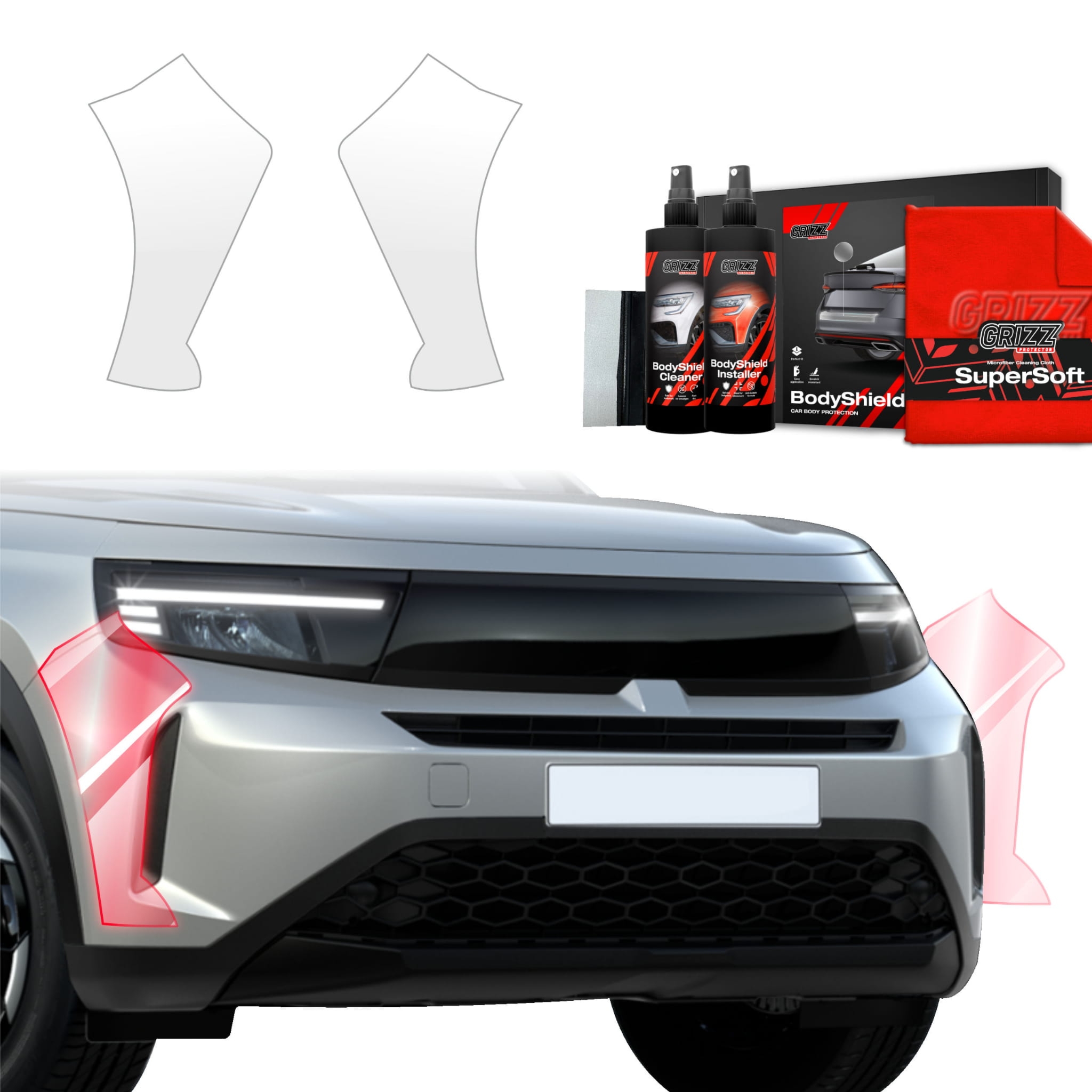 2w1 Folia ochronna Grizz Protector na zderzak do Opel Frontera (2024-2026)