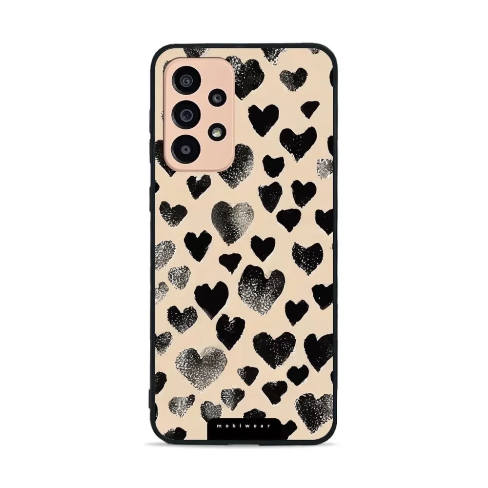 Etui ochronne do Galaxy A33 5G, Mobiwear Glossy Case, beżowa miłość