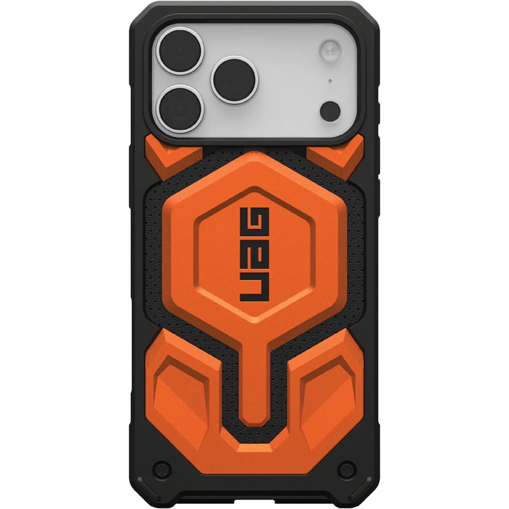 Etui pancerne Urban Armor Gear UAG Monarch Pro Mag do MagSafe do iPhone 17 Pro Max, pomarańczowa z czarnymi elementami