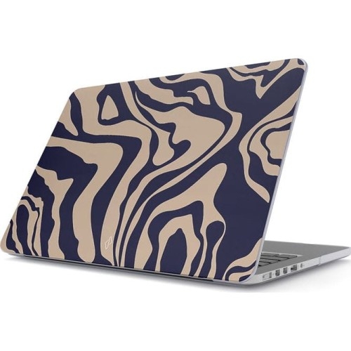 Image of Etui Burga Vigilant Tough do MacBook Air 13,6" M3 2024 / M2 2022, beżowo-granatowe