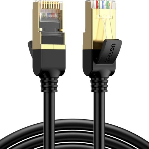 Image of Kabel sieciowy LAN Ethernet Ugreen RJ45 Cat 7 STP, 10 Gbps, 5m, czarny