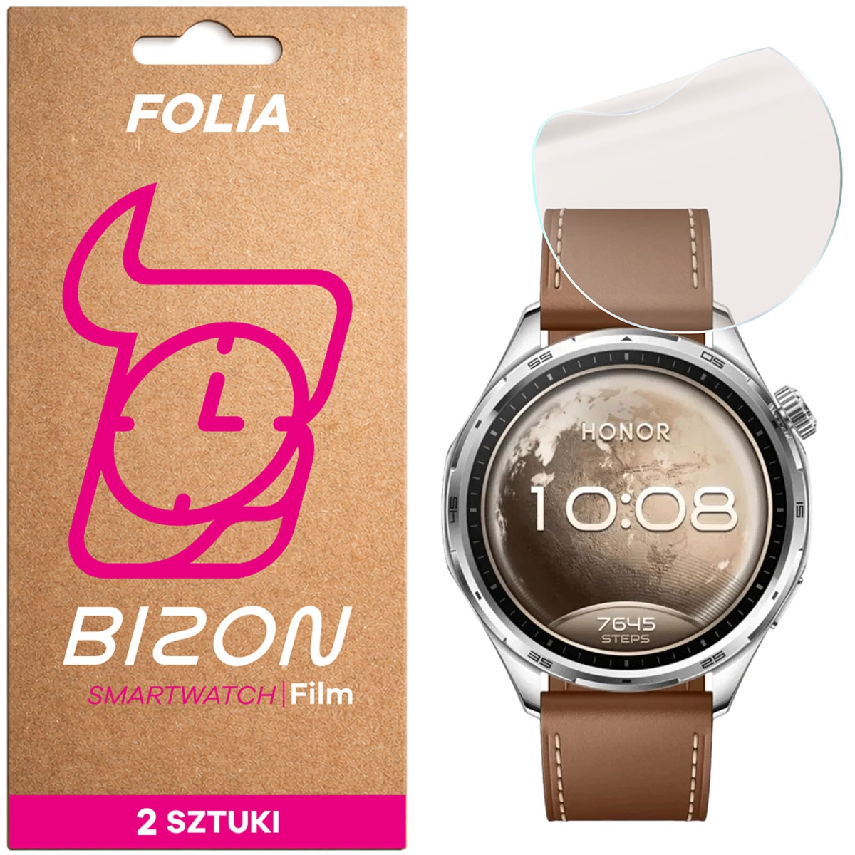 Folia matowa Bizon Watch Film Matte Duo do Honor Watch 6, 2 sztuki