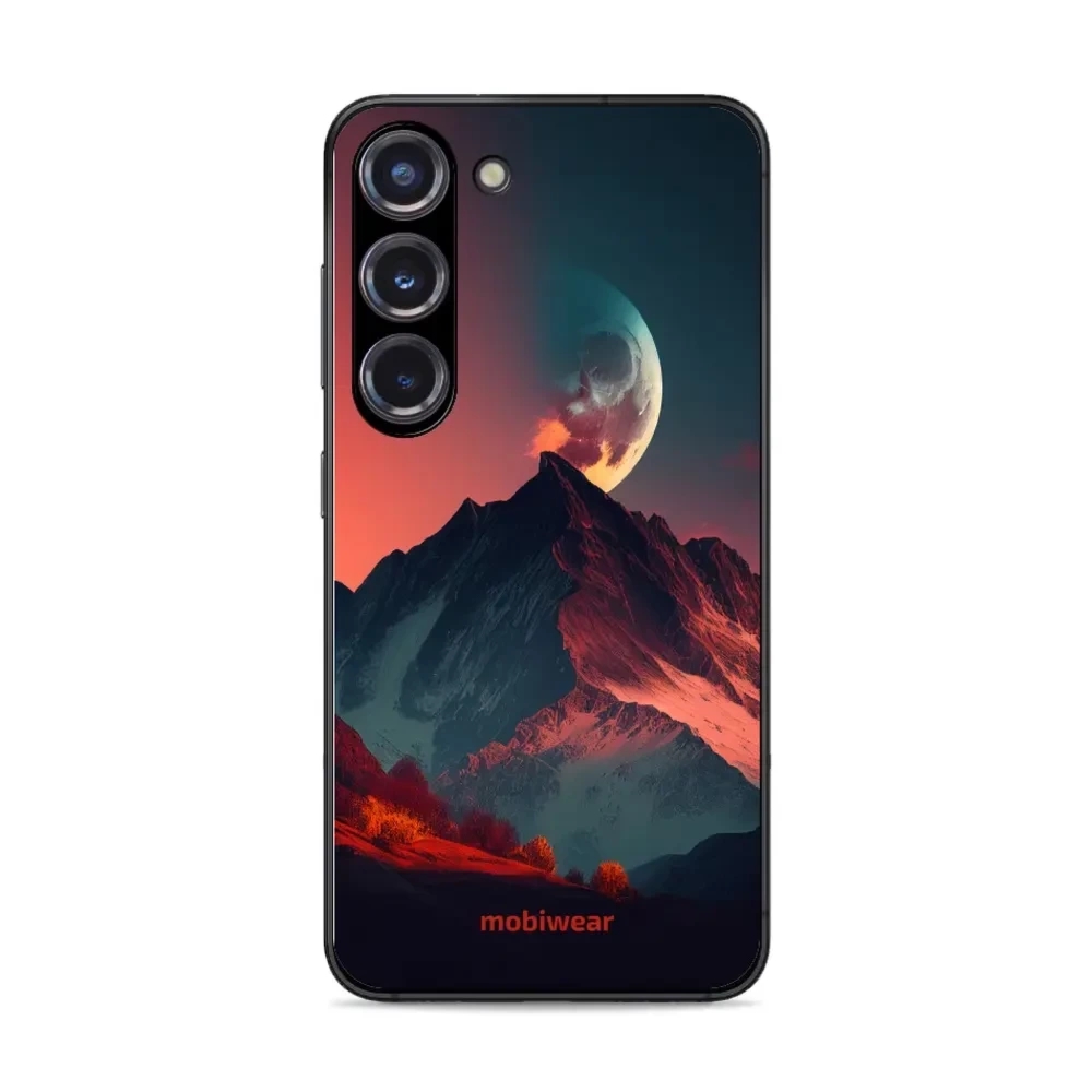 Etui ochronne do Galaxy S23, Mobiwear Glossy Case, górski zmierzch