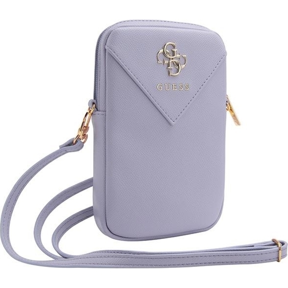 Torebka uniwersalna na telefon Guess  18,5 x 13 cm, fioletowa