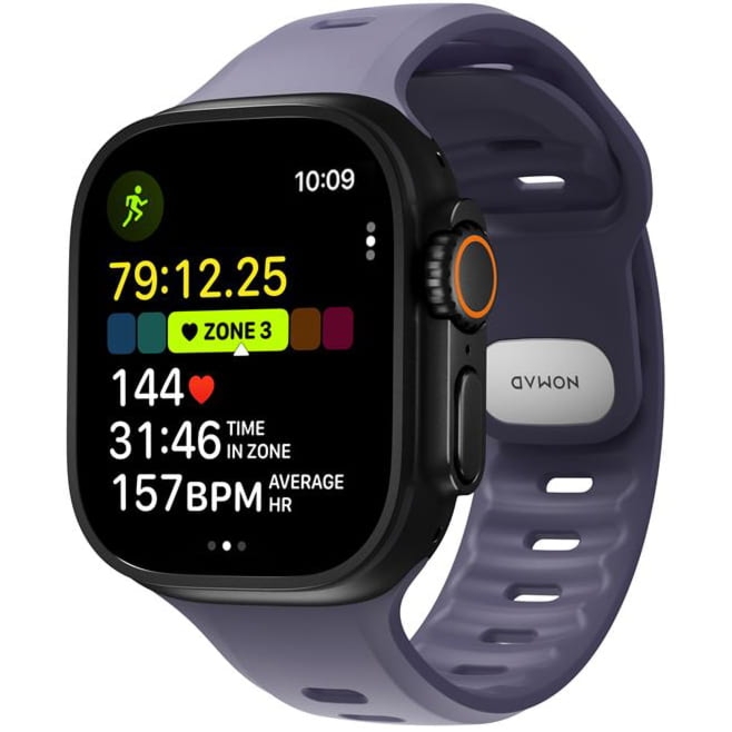 Pasek do zegarka Nomad Tempo Band do Apple Watch 49 / 46 / 45 / 44 mm, fioletowy