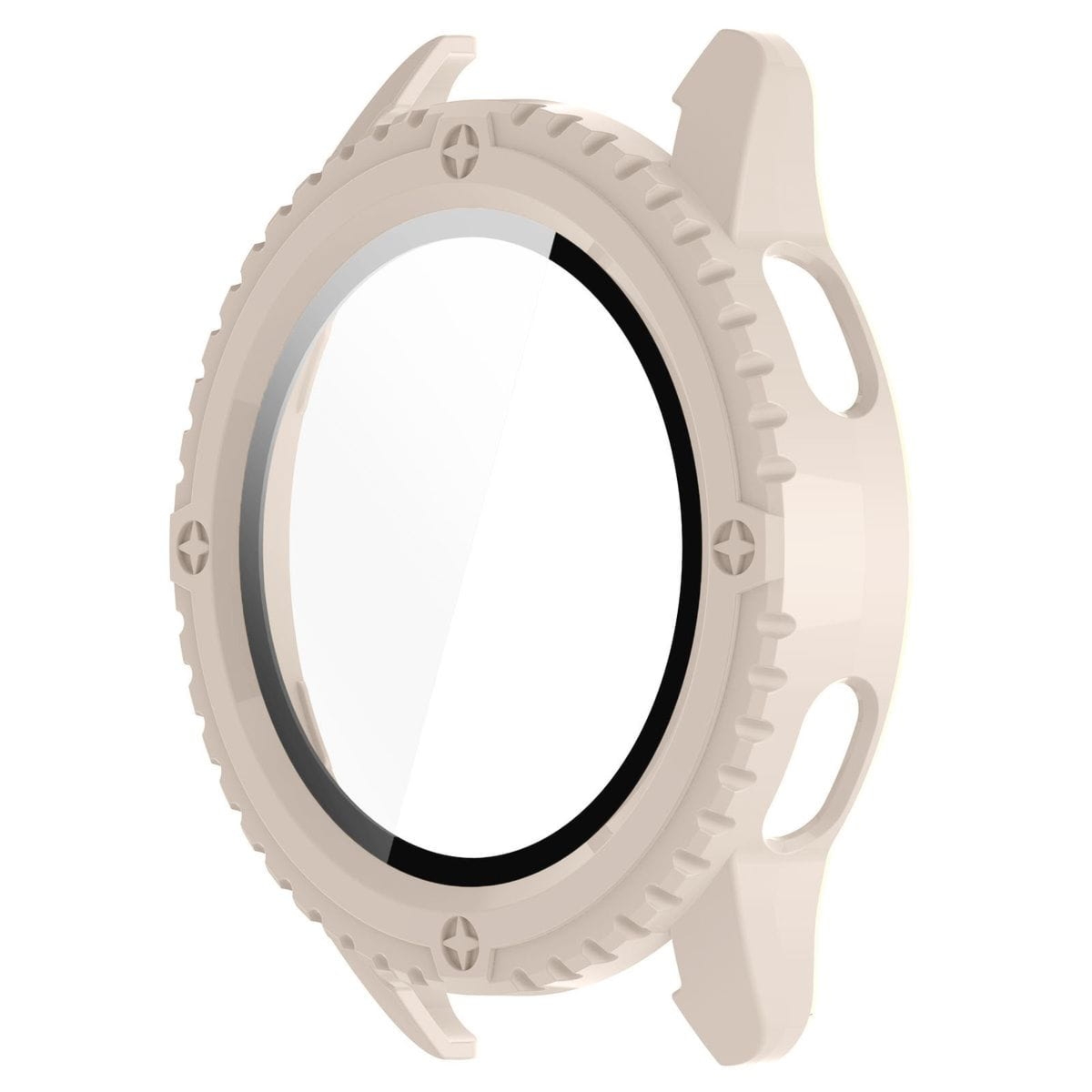 Etui Bizon Case Watch Adamo do Xiaomi Watch S3 47 mm, beżowe
