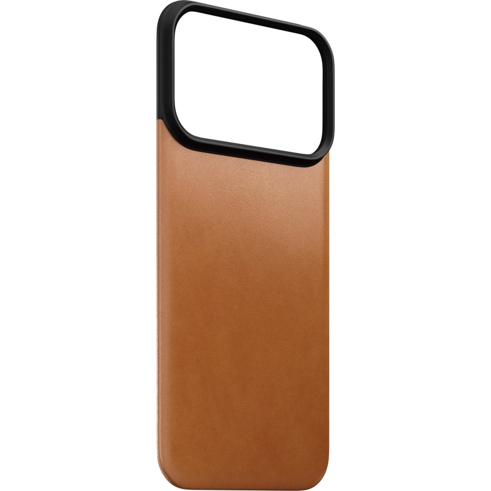 Skórzane etui Nomad Magnetic Leather Back Horween Series do MagSafe do iPhone 18 Pro / 17 Pro, jasnobrązowe
