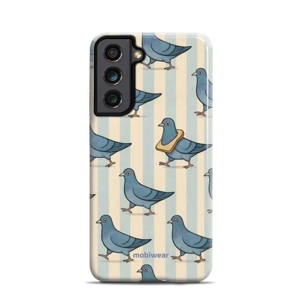 Etui ochronne do Galaxy S21 FE, Mobiwear Elite Pro, błękitne gołębie
