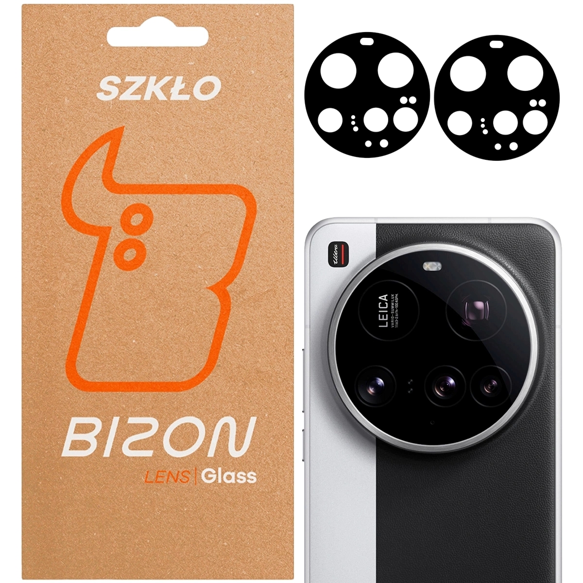 Szkło na aparat Bizon Glass Silk Lens do Xiaomi 15 Ultra, 2 sztuki