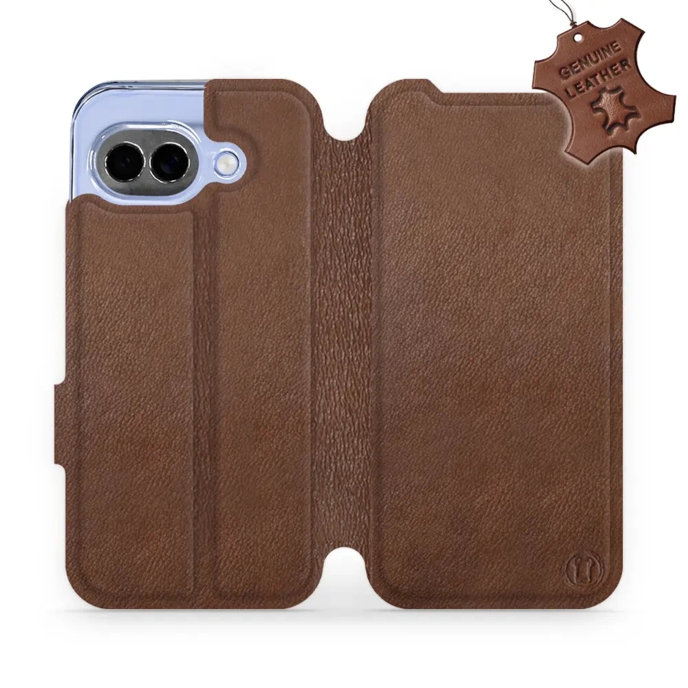 Etui z naturalnej skóry do Google Pixel 10a, Mobiwear Leather, brązowe