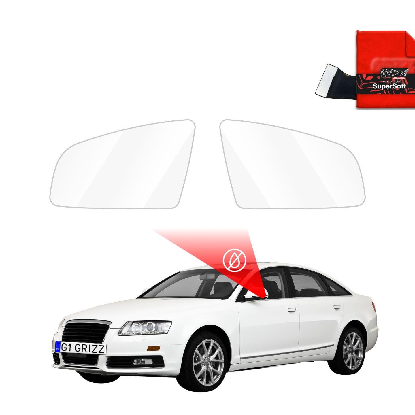 Folia przeciwdeszczowa Grizz Protector na lusterka do Audi A6 C6 (2004-2008)