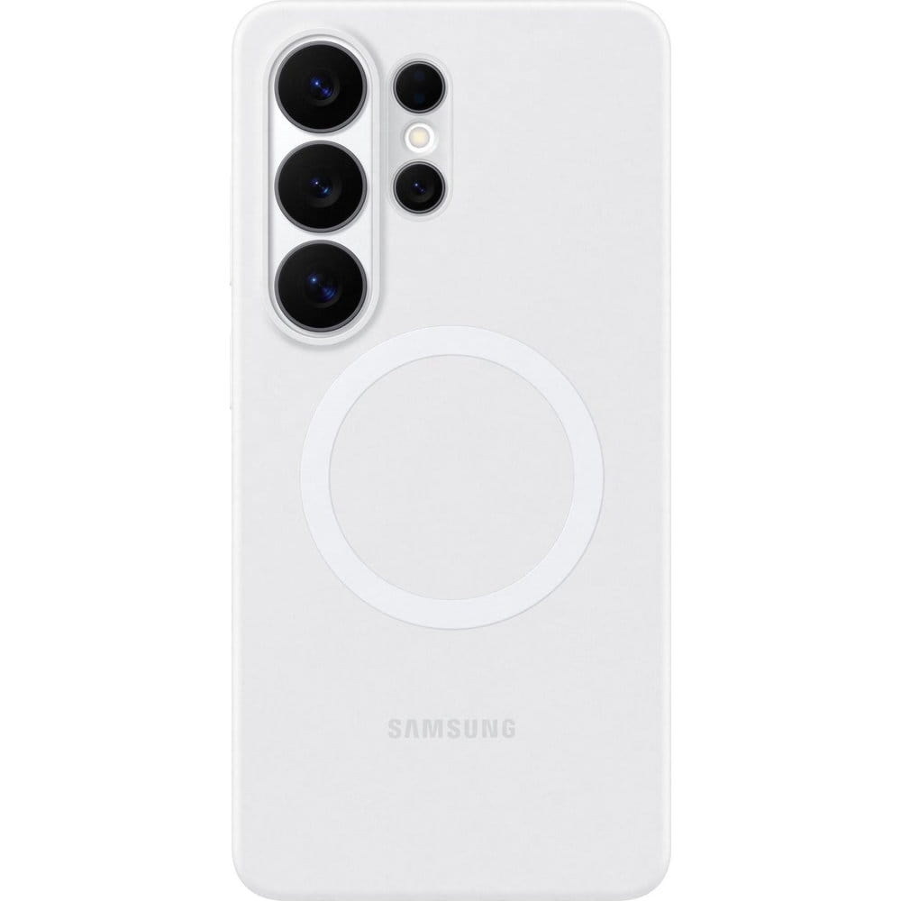 Oryginalne etui Samsung Silicone Magnet Case do Galaxy S26 Ultra, do MagSafe, białe