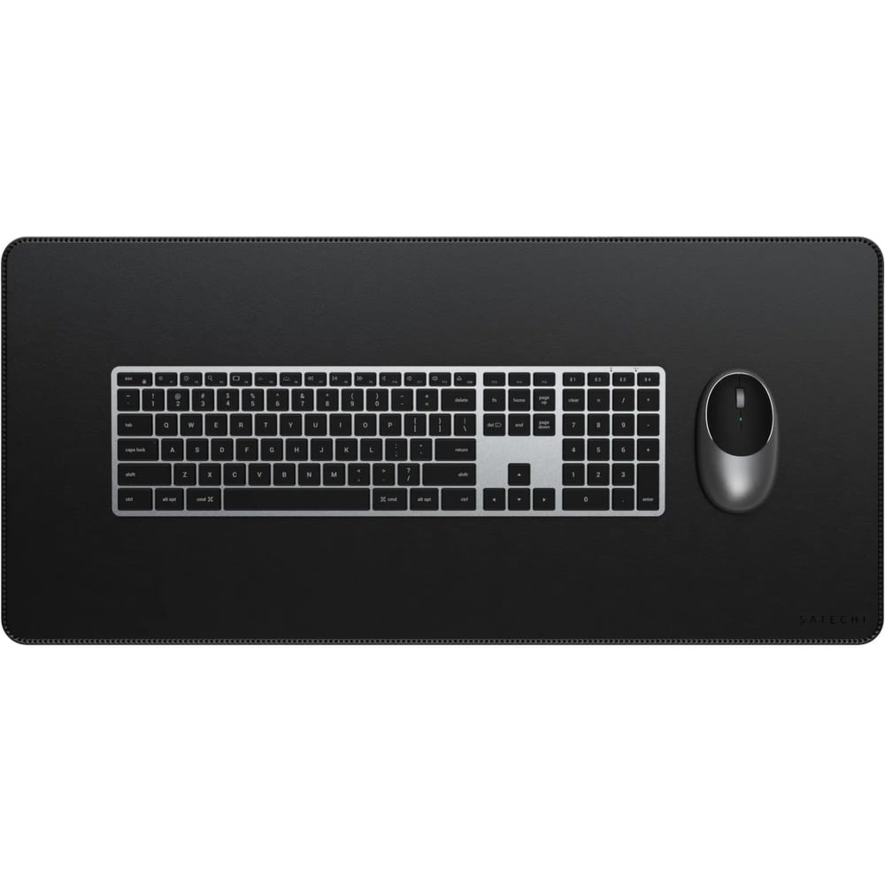 OUTLET: Podkładka na biurko ze skóry wegańskiej, Satechi Premium Desk Mat, czarna